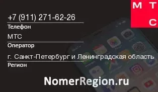 Кто звонил с 9112716226 - регион и оператор